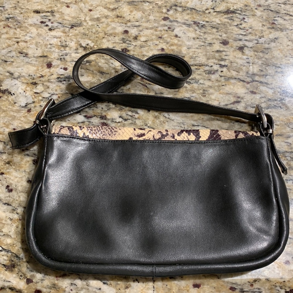 Vintage snakeskin leather bag made in Italy - Picture 4 of 10